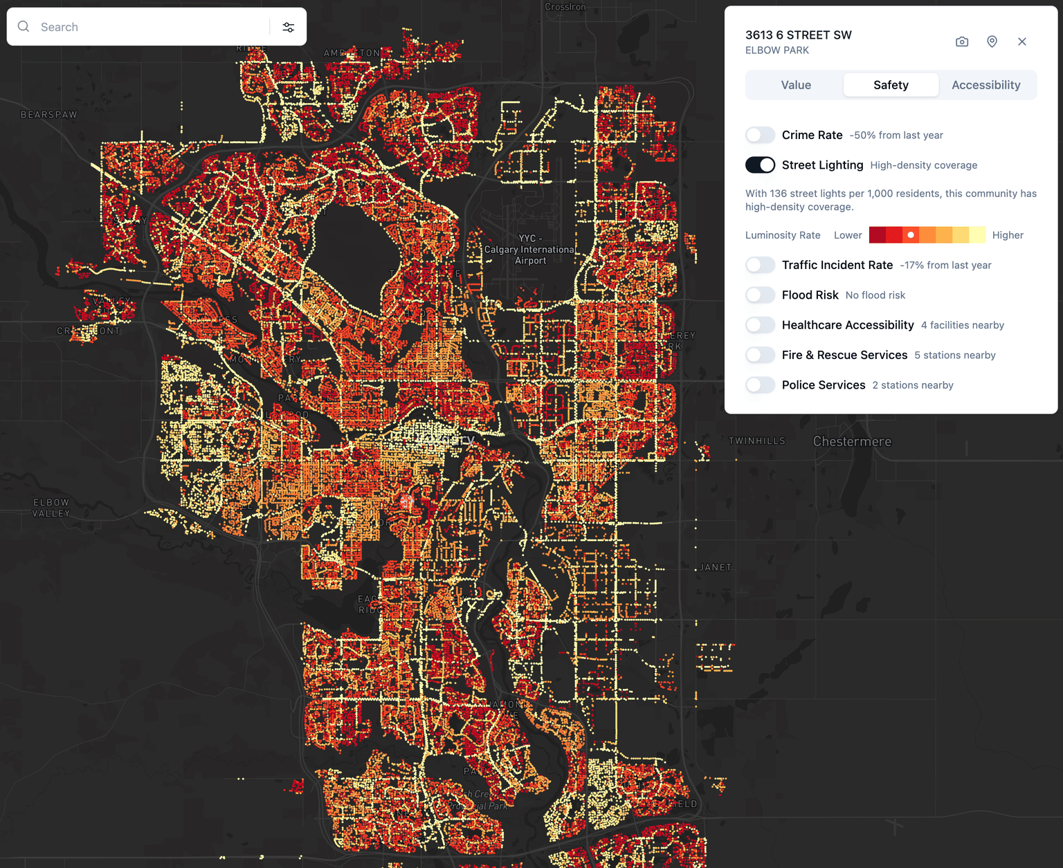 Street Lighting Coverage